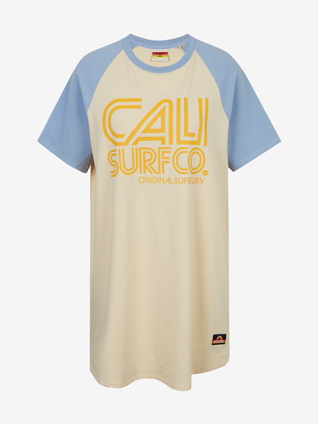 SuperDry Cali Surf Raglan Tshirt Dress Kleid