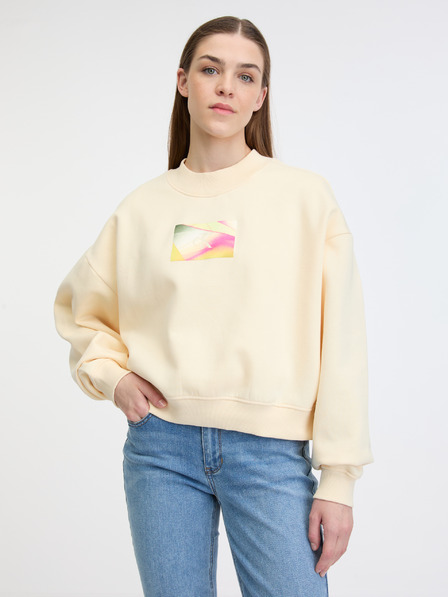 Calvin Klein Jeans Illuminated Box Logo Crew Neck Sweatshirt