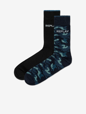 Replay Banderole Socken 2 Paar