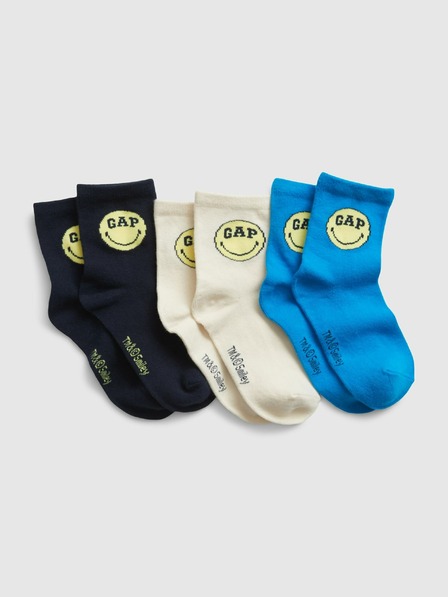 GAP Gap & Smiley® 3 Paar Kindersocken