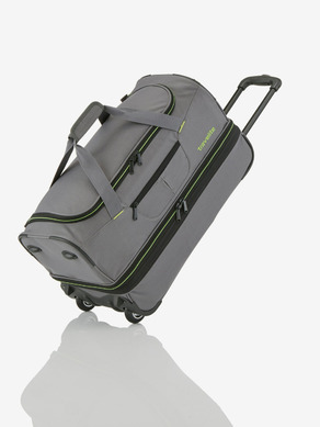 Travelite Basics Wheeled duffle S - šedo-zelená Tasche