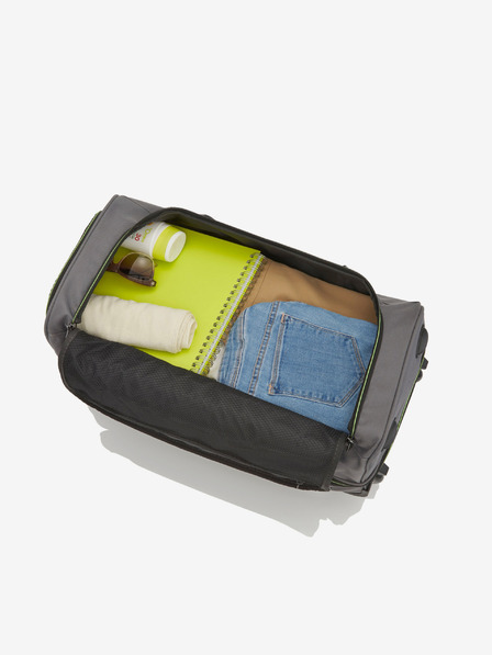 Travelite Basics Wheeled duffle S - šedo-zelená Tasche