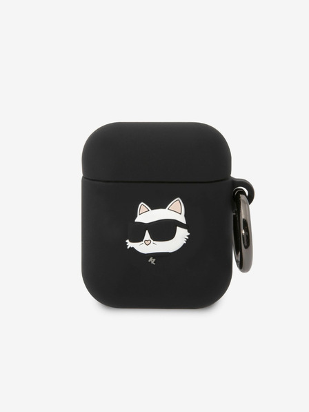 Karl Lagerfeld AirPods 1/2 Black Etui