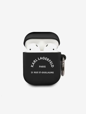 Karl Lagerfeld AirPods 1/2 Black Etui