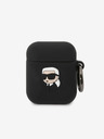 Karl Lagerfeld AirPods 1/2 Black Etui