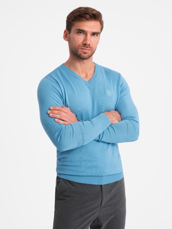 Ombre Clothing Elegantes Herren BASIC V-Ausschnitt Pullover Ombre Kleidung