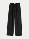 Marks & Spencer Schwarze Damenhose mit weitem Bein und Leinen Marks & Spencer