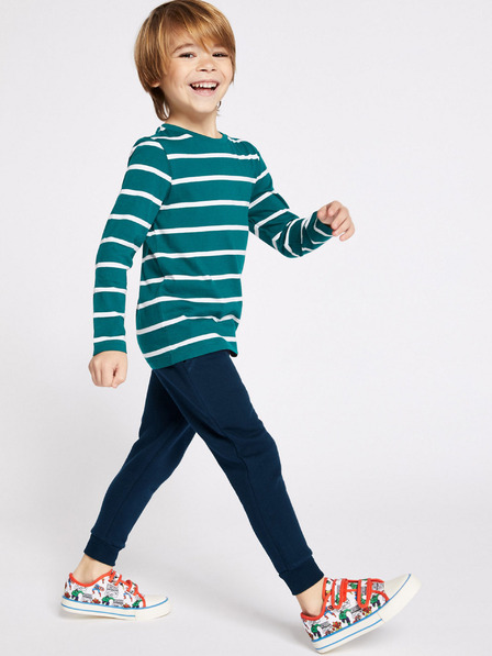Marks & Spencer Marks & Spencer Baumwoll-Sweatpants mit Kordelzug (2-7 Jahre) navy blau