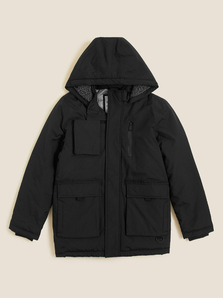 Marks & Spencer Schwarze wasserdichte Winterjacke für Jungen Marks & Spencer
