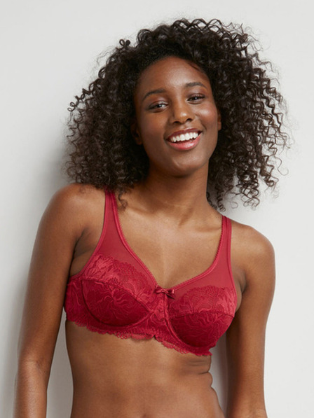DIM Roter Damen-Spitzen-BH DIM GENEROUS ESSENTIEL UNDERWIRE BRA