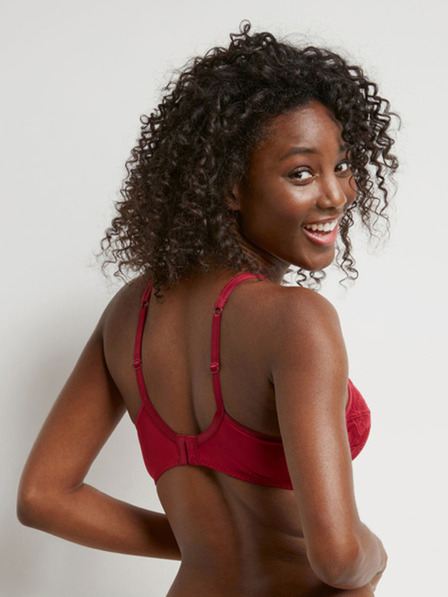 DIM Roter Damen-Spitzen-BH DIM GENEROUS ESSENTIEL UNDERWIRE BRA