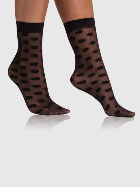 Bellinda Schwarze gemusterte Damen-Socken BELLINDA Chic