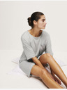 Marks & Spencer Body Soft™ Nachthemd mit Satinbesatz Marks & Spencer grau