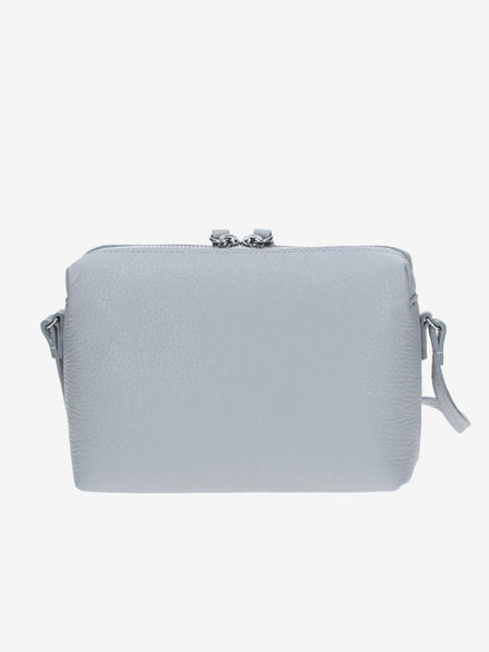 Elega Hellgraue Damen Leder Crossbody Tasche ELEGA Hillary