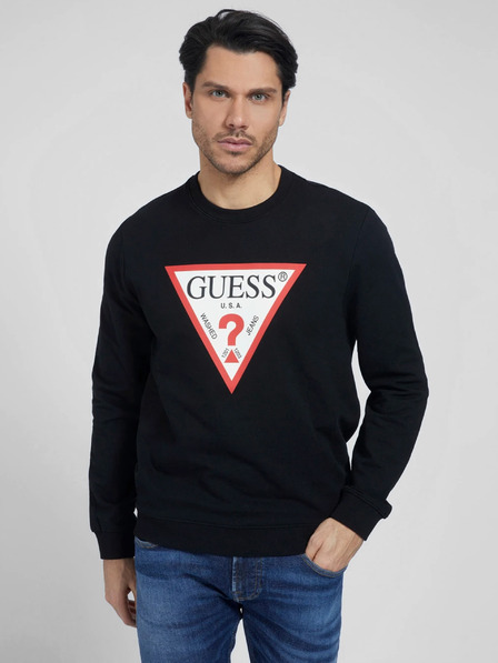 Guess Schwarzes Herren Guess Audley Sweatshirt