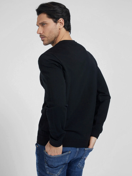 Guess Schwarzes Herren Guess Audley Sweatshirt