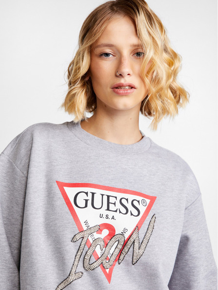 Guess Graues Guess Icon-Sweatshirt für Frauen