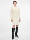 Orsay Cremefarbenes Damen-Pulloverkleid ORSAY