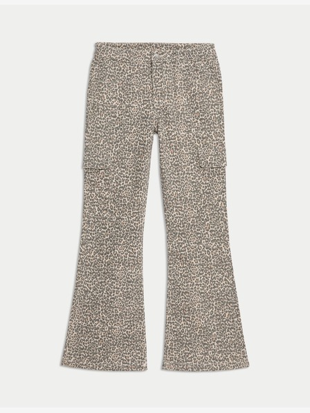 Marks & Spencer Regular Fit Jeans mit ausgestelltem Bein und Leopardenprint (2-16 Jahre) Marks & Spencer mehrfarbig