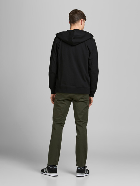 Jack & Jones Schwarzer Basic-Kapuzenpullover Jack & Jones