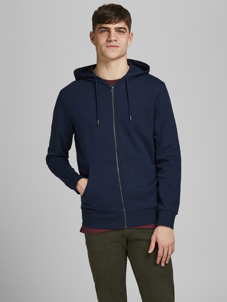 Jack & Jones Dunkelblauer Basic-Kapuzenpullover Jack & Jones