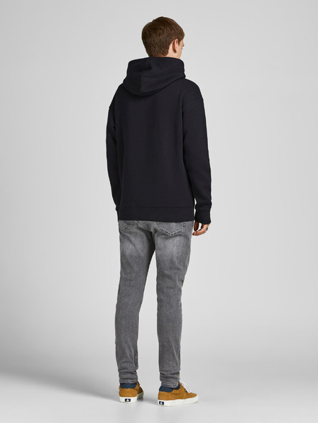 Jack & Jones Schwarzer Herren-Basic-Kapuzenpullover Jack & Jones Star