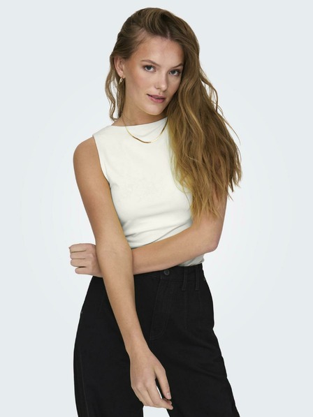 ONLY Cremefarbenes Wende-Tanktop für Damen ONLY Ea