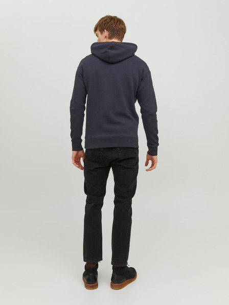 Jack & Jones Dunkelblauer Jack & Jones Star-Kapuzenpullover für Herren