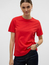 Vero Moda Rotes Vero Moda Damen-T-Shirt Paulina