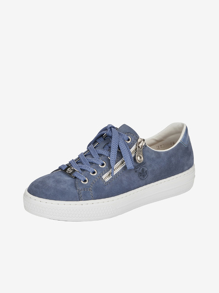 Rieker Blaue Damen Turnschuhe aus Wildleder Rieker