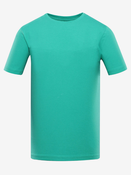 NAX Türkisfarbenes Herren-Basic-T-Shirt NAX GARAF