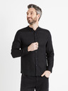 Celio Schwarzes Herren-Leinenhemd Celio Damaolin