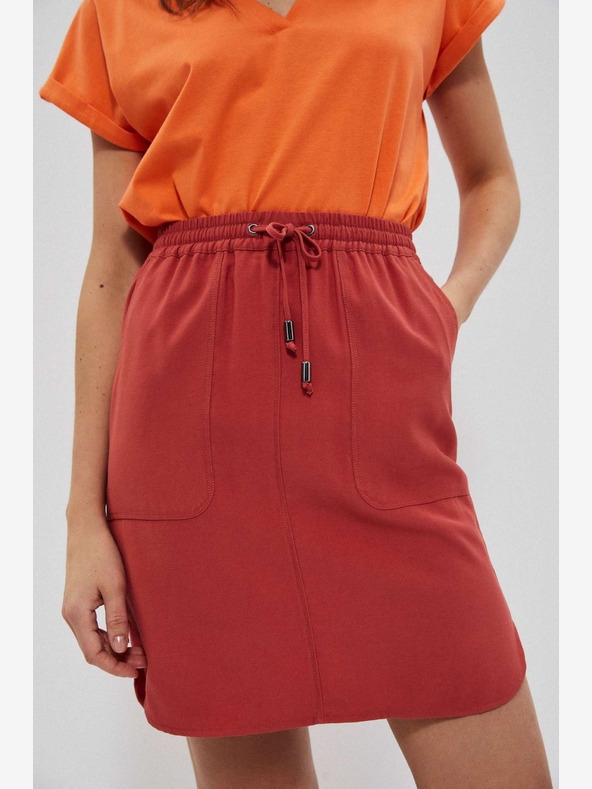 Moodo Roter Damen-Rock Moodo
