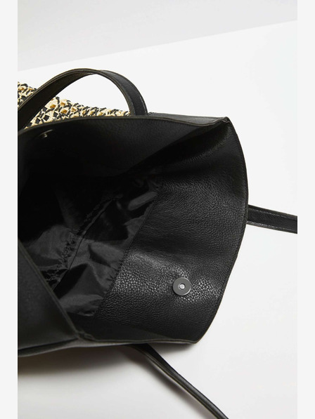 Moodo Beige und Schwarze Damenhandtasche Moodo