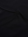 Ombre Clothing Herren-T-Shirt mit V-Ausschnitt SLIM FIT mit Elastan und Druck schwarz Ombre Clothing