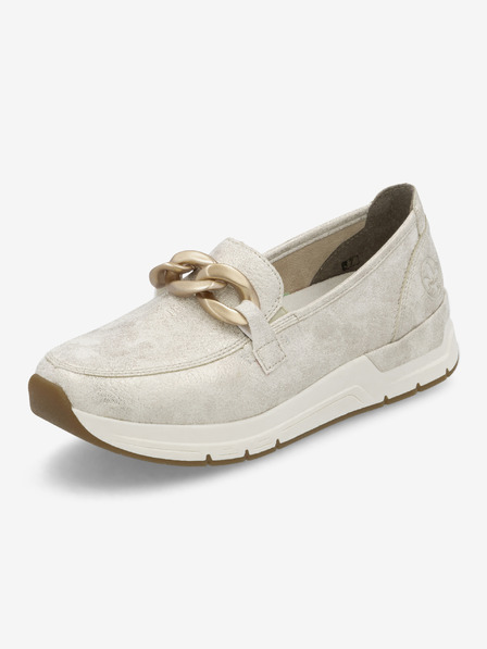 Rieker Damen Creme Loafer Rieker