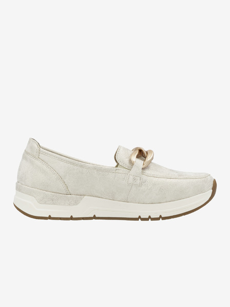 Rieker Damen Creme Loafer Rieker