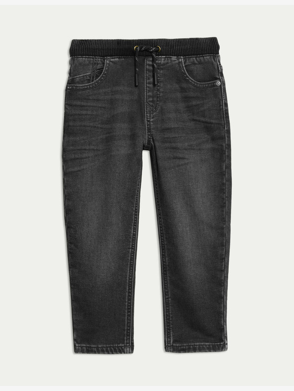 Marks & Spencer Hohe Baumwolljeans (2-8 Jahre) Marks & Spencer schwarz