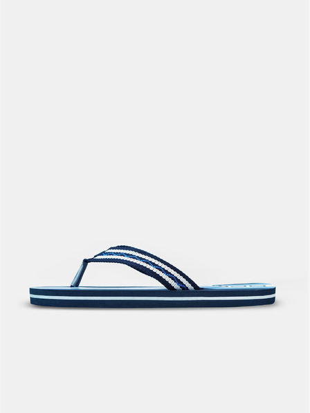 Sam 73 Blau gestreifte Herren-Flip-Flops SAM 73