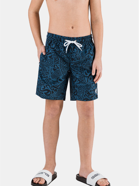 Sam 73 Dunkelblaue gemusterte Badehose für Jungen SAM 73