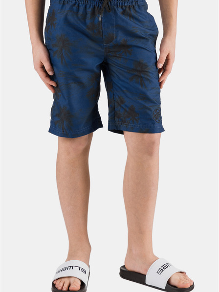 Sam 73 Dunkelblaue gemusterte Badehose für Jungen SAM 73