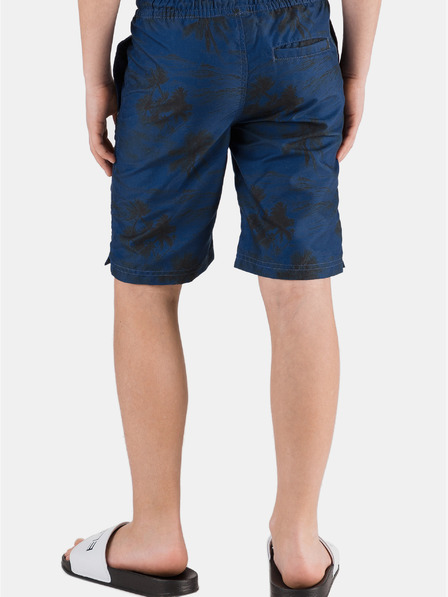 Sam 73 Dunkelblaue gemusterte Badehose für Jungen SAM 73