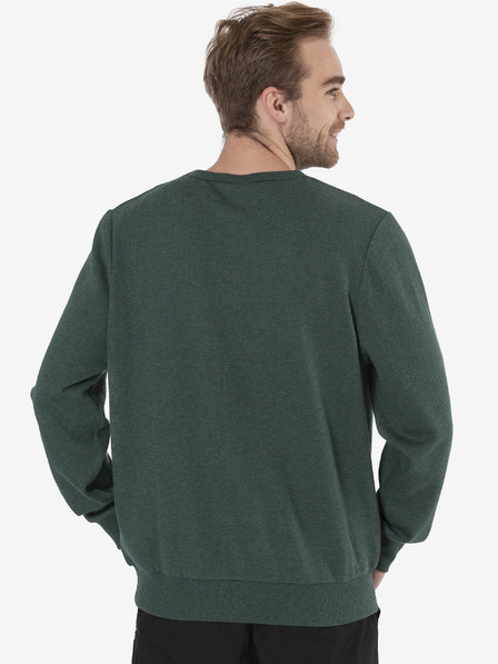 Sam 73 Dunkelgrünes bedrucktes Herren-Sweatshirt SAM 73 Guy
