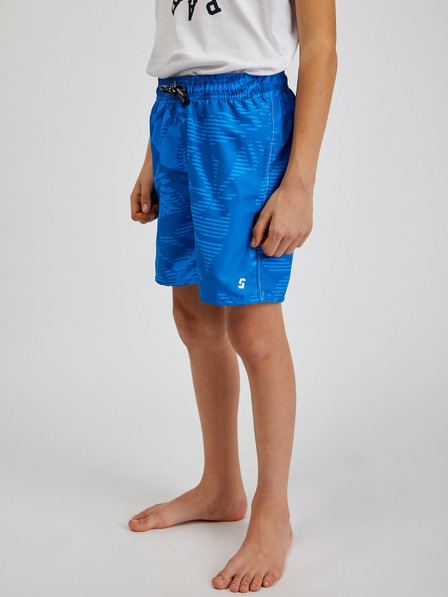 Sam 73 Blaue gemusterte Badehose für Jungen SAM73 Sanjeev