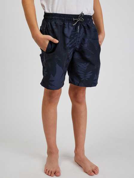 Sam 73 Dunkelblaue gemusterte Badehose für Jungen SAM73 Sanjeev