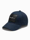 Ombre Clothing Herren-Baseballmütze mit großem Aufnäher dunkelblau Ombre Clothing