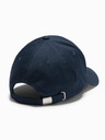 Ombre Clothing Herren-Baseballmütze mit großem Aufnäher dunkelblau Ombre Clothing