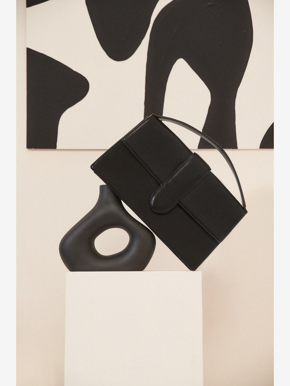Moodo Damen Handtasche schwarz Moodo