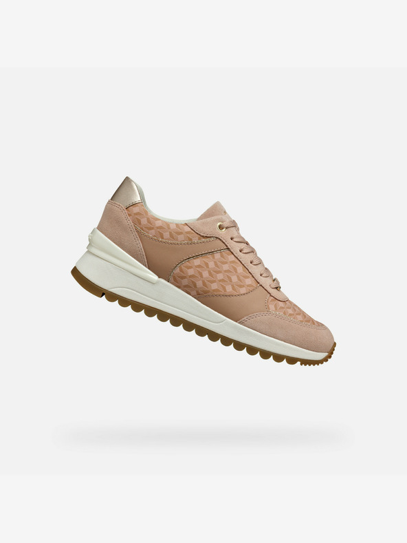 Geox Creme Damen Geox Desya Turnschuhe