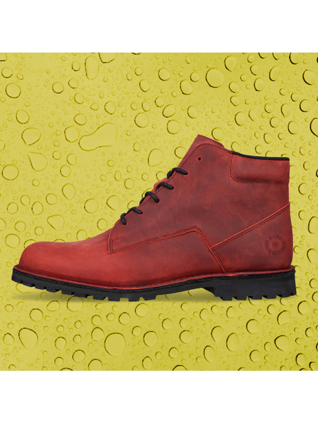 Vasky Herren Lederstiefeletten rot - Herbst/Winterstiefel, Schuhe Vasky Hillside Waterproof